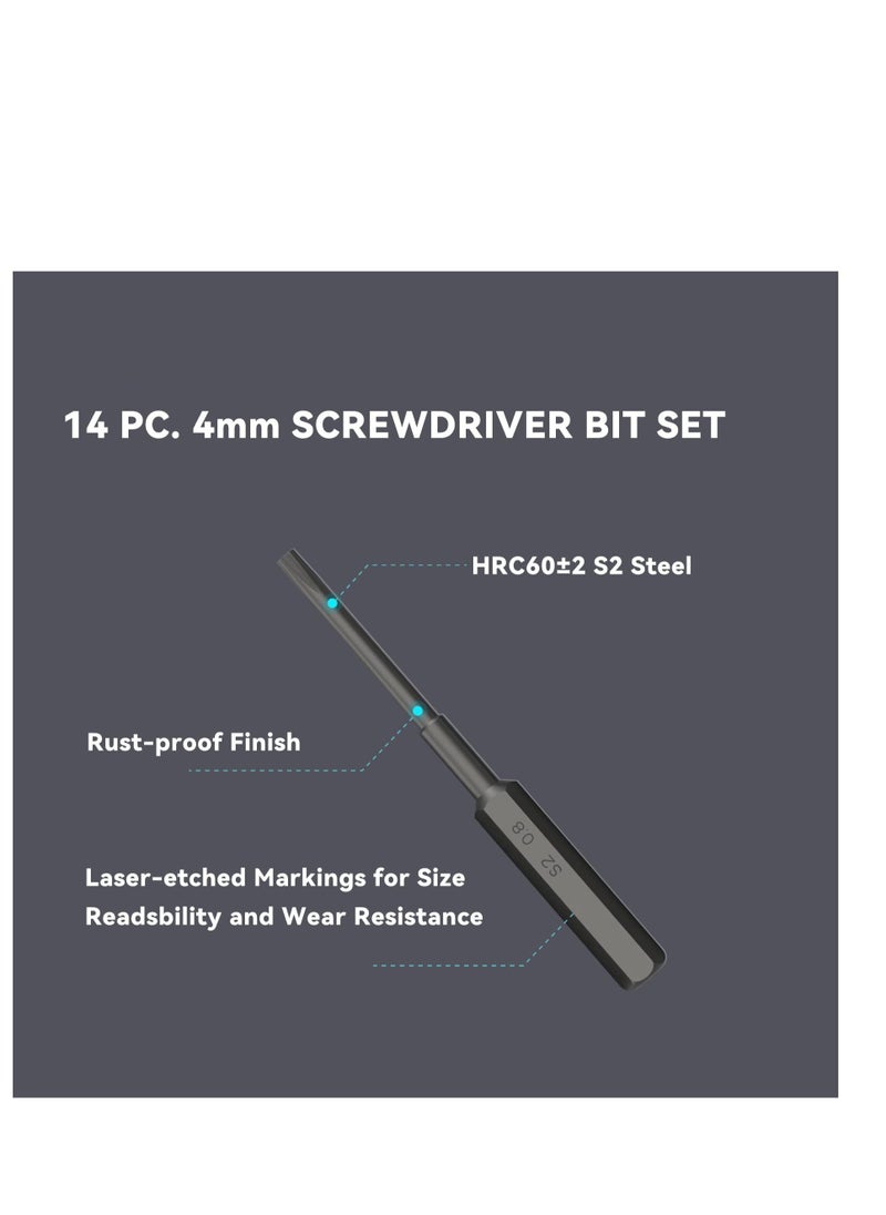 Excefore Precision Screwdriver Set, 18-Pieces Hobby and Repair Set, Portable Compact 4mm Bits, Slim Rotating Screwdriver for DIY PC, Phone, IT Hardware, Electronic Devices, Repair Watch  - Image 5