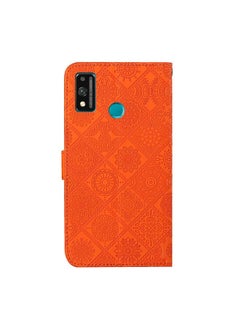 جرين تايجر جراب لهاتف Huawei Honor 9X Lite بتصميم عرقي منقوش، جراب جلدي قابل للطي أفقيًا مع حامل وفتحات للبطاقات ومحفظة وحبل تعليق  - Image 3