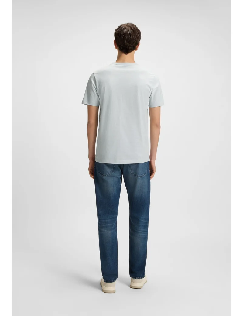 BOSS Cotton-jersey T-shirt with logo patch