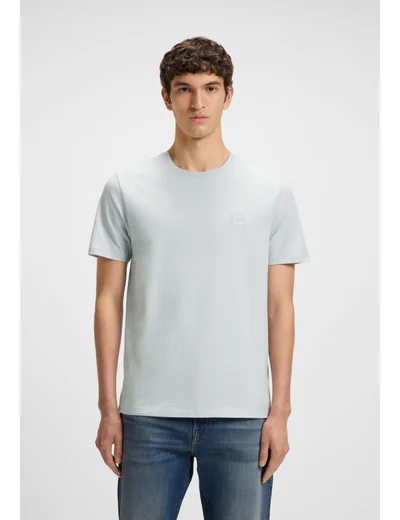 BOSS Cotton-jersey T-shirt with logo patch