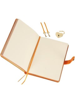 VJ Victoria's Journals Hush Hush Locked Notebook 13x18 Cm Metallic Orange  - Image 3