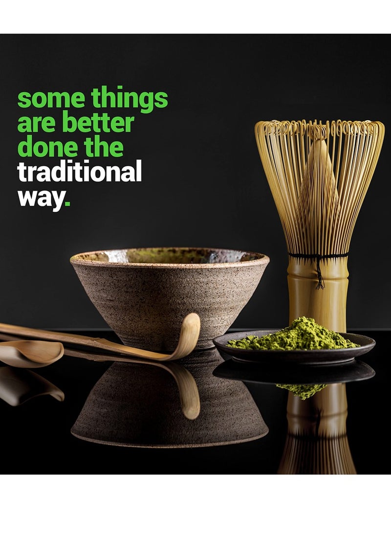 Al Aoyama - Japanese Matcha Whisk and Bowl Set 7pcs Matcha Kit Tea Set - Image 1