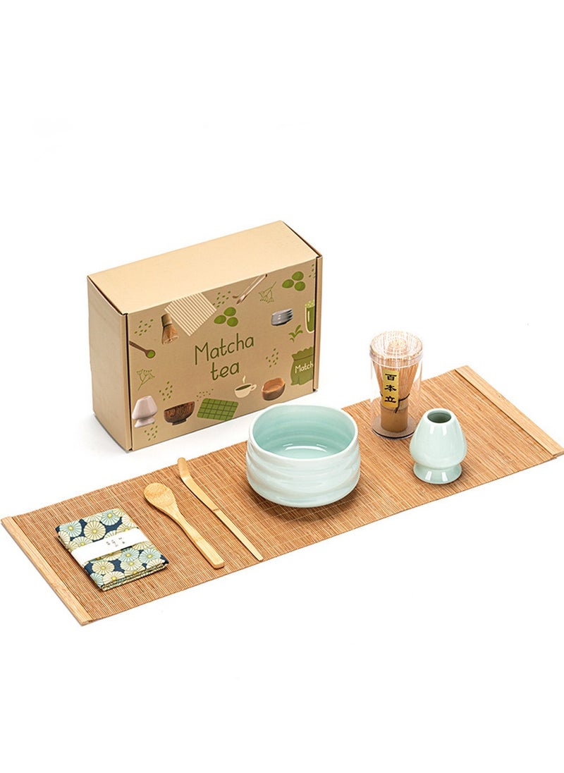 Al Aoyama - Japanese Matcha Whisk and Bowl Set 7pcs Matcha Kit Tea Set - Image 1