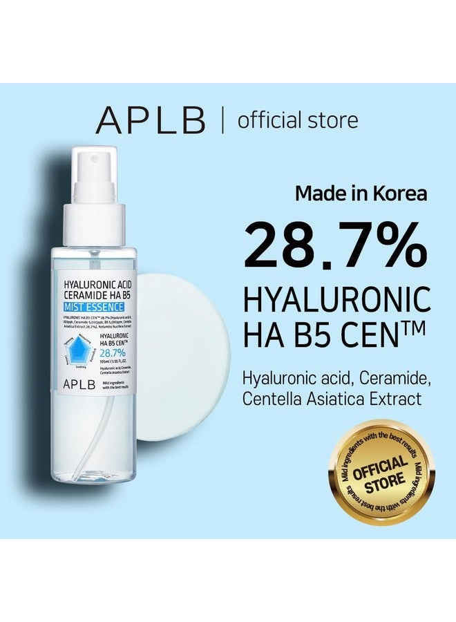 ايه بي ال بي حمض الهيالورونيك سيراميد Ha B5 Mist Essence Hyaluronic Ha B5 Cen™ 28.7% 3.55 أونصة سائلة/العناية الكورية بالبشرة، تجديد الرطوبة، تنشيط البشرة بلطف وتحسين ملمس البشرة من خلال الهيالورونيك - Image 2