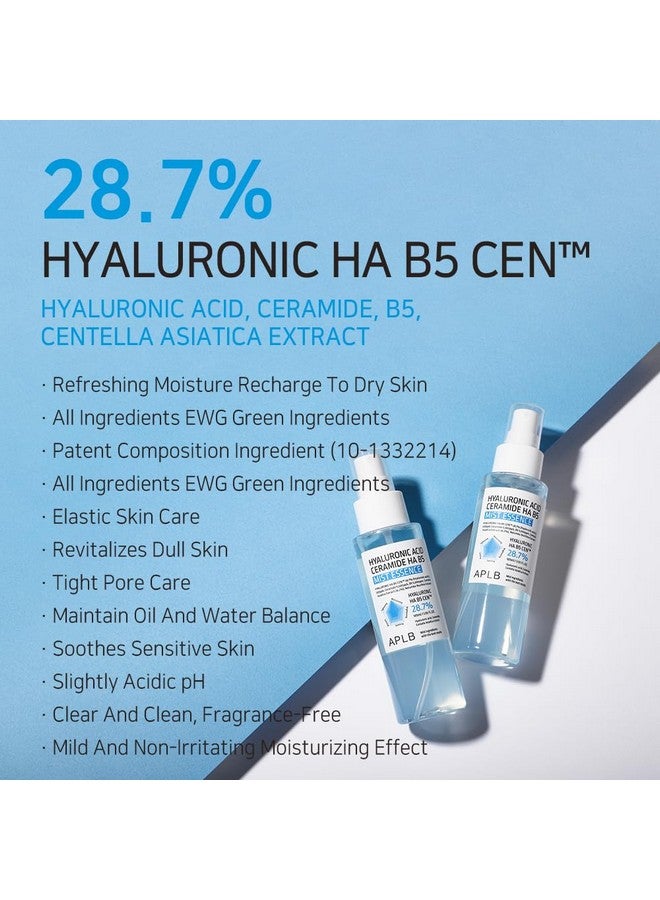 ايه بي ال بي حمض الهيالورونيك سيراميد Ha B5 Mist Essence Hyaluronic Ha B5 Cen™ 28.7% 3.55 أونصة سائلة/العناية الكورية بالبشرة، تجديد الرطوبة، تنشيط البشرة بلطف وتحسين ملمس البشرة من خلال الهيالورونيك - Image 3