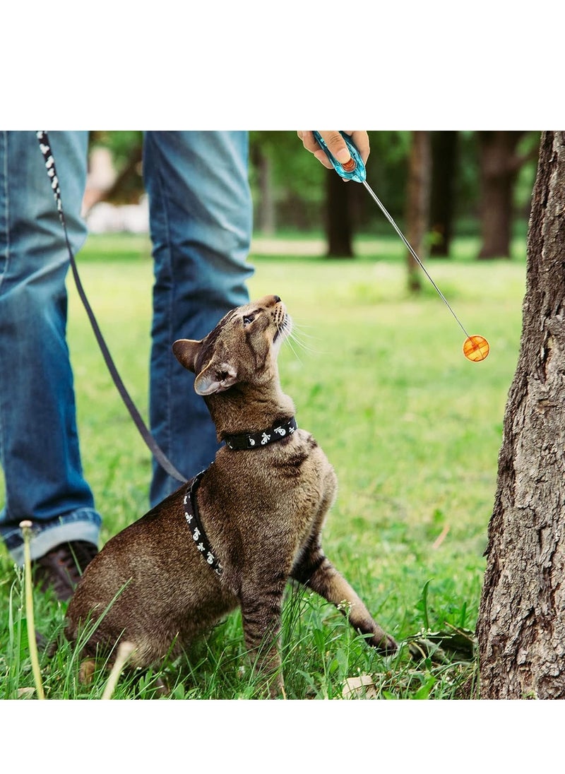 SYOSI - Cat Training Clicker Kit, 2 Pcs Dog Training Clickers Pet Training Clicker with Retractable Target Stick, Positive Behavior Reinforcer for Cats Dog Pets, New Puppy Essentials, Dog Whistle - Image 1