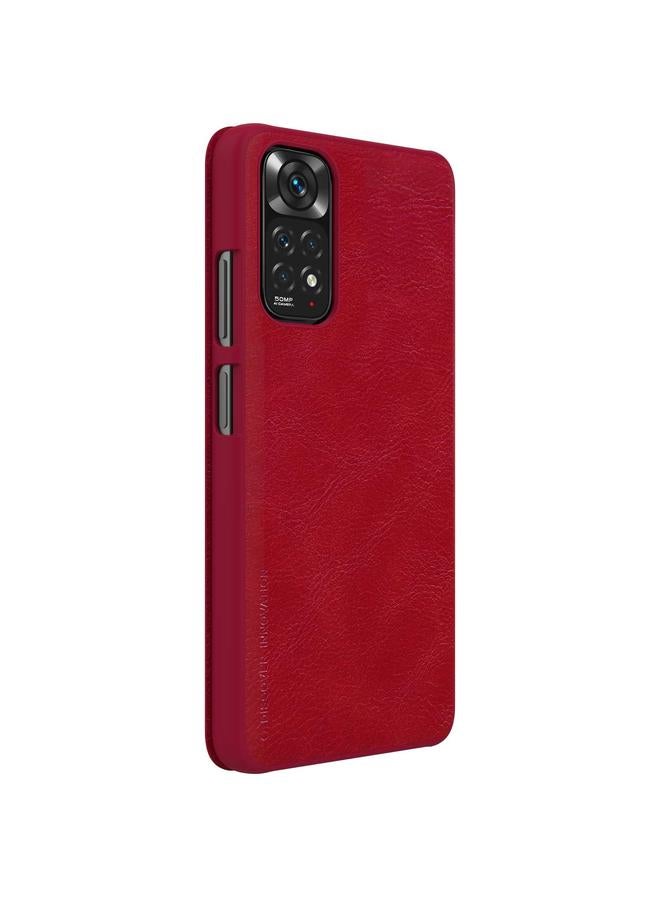Nillkin Case For Xiaomi Redmi Note 11 Global QIN Series Crazy Horse Texture Leather Case - Image 3