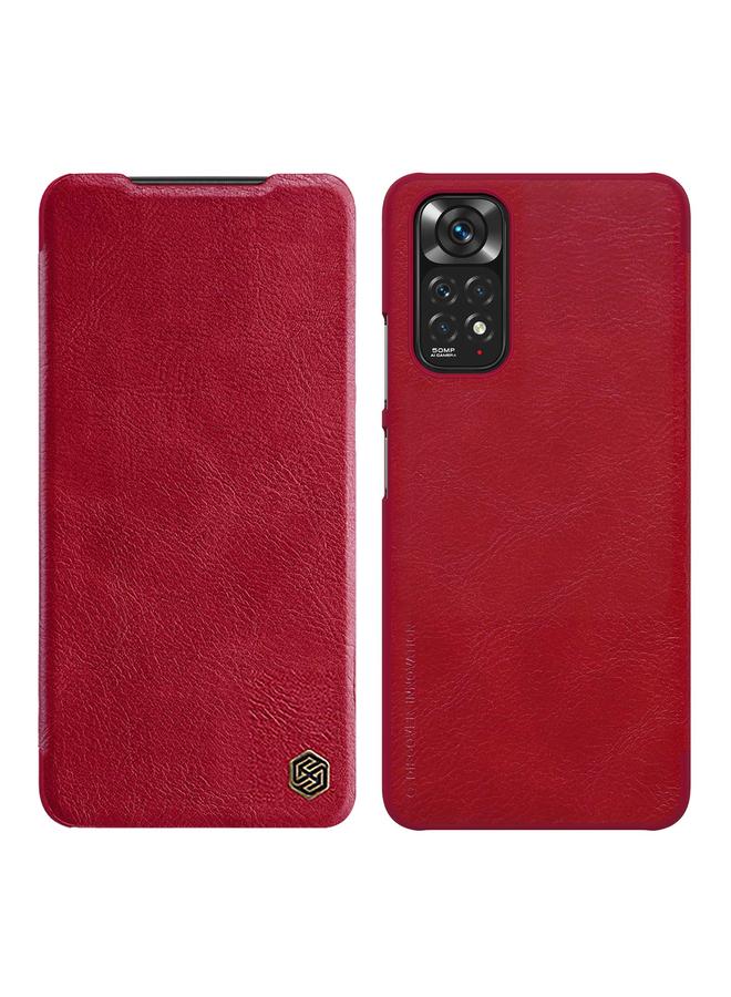 Nillkin Case For Xiaomi Redmi Note 11 Global QIN Series Crazy Horse Texture Leather Case - Image 1