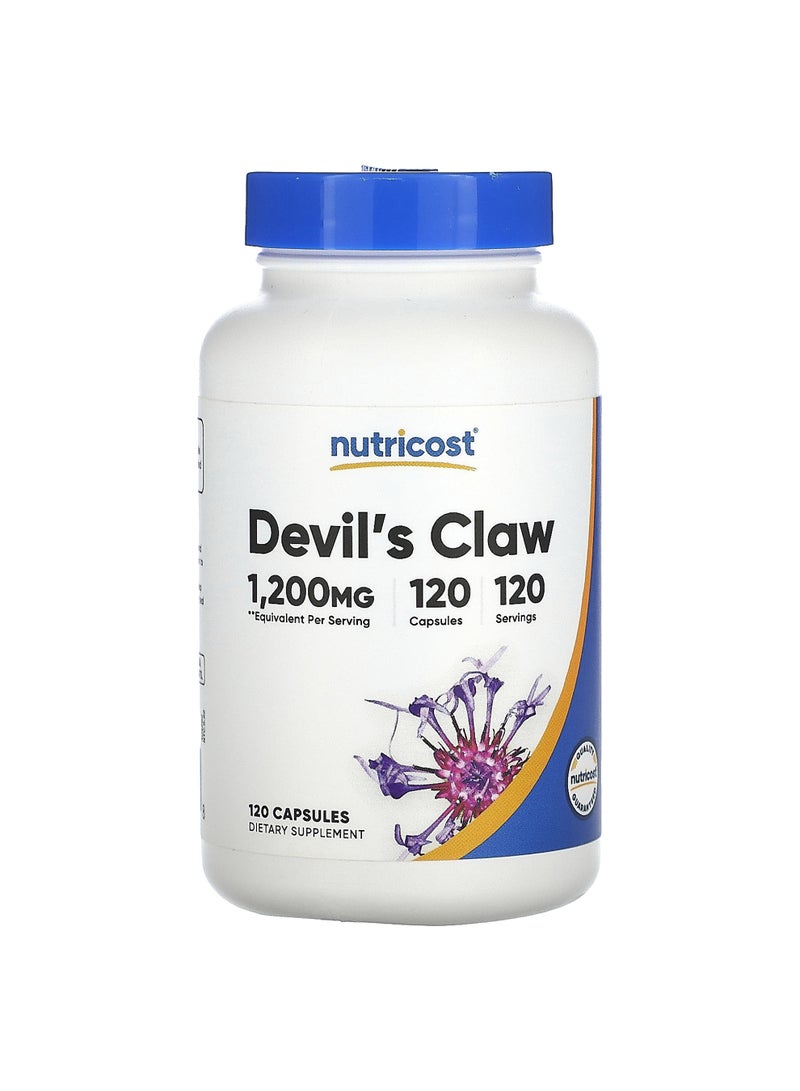 Nutricost Devil's Claw, 1,200 mg , 120 Capsules