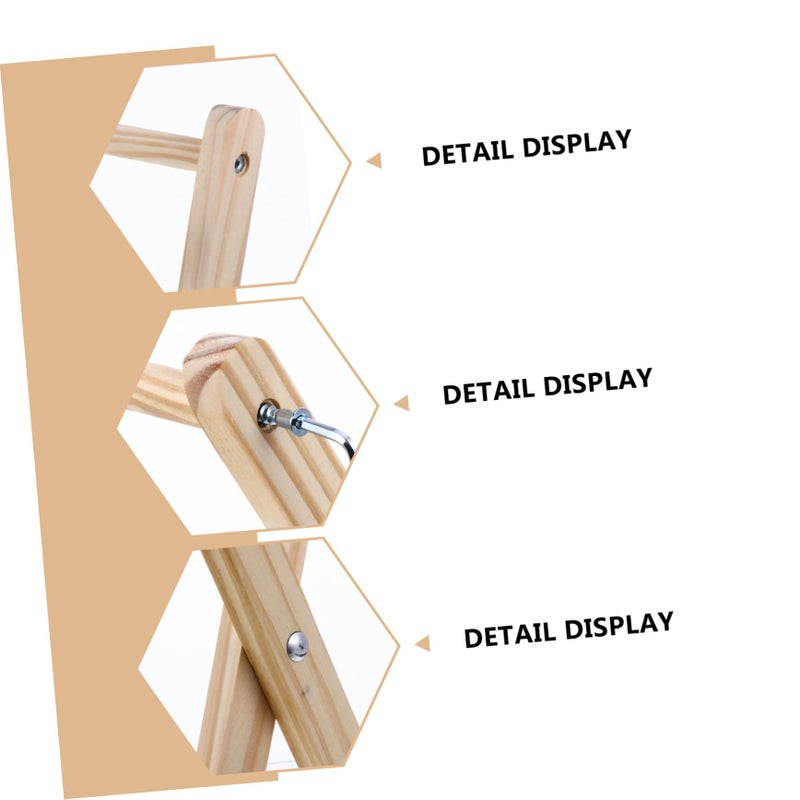 Detachable Design Magazine Storage Rack Tabletop Display Shelf Black - Image 3