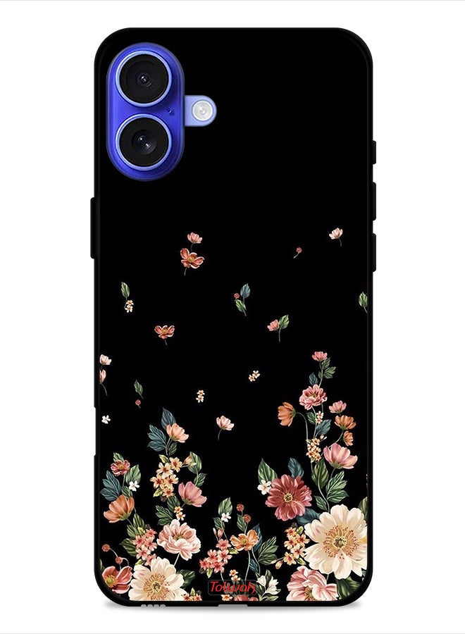 Tolwak Apple iPhone 16 Plus Protective Case Cover Small Flowers In Bottom - Image 1