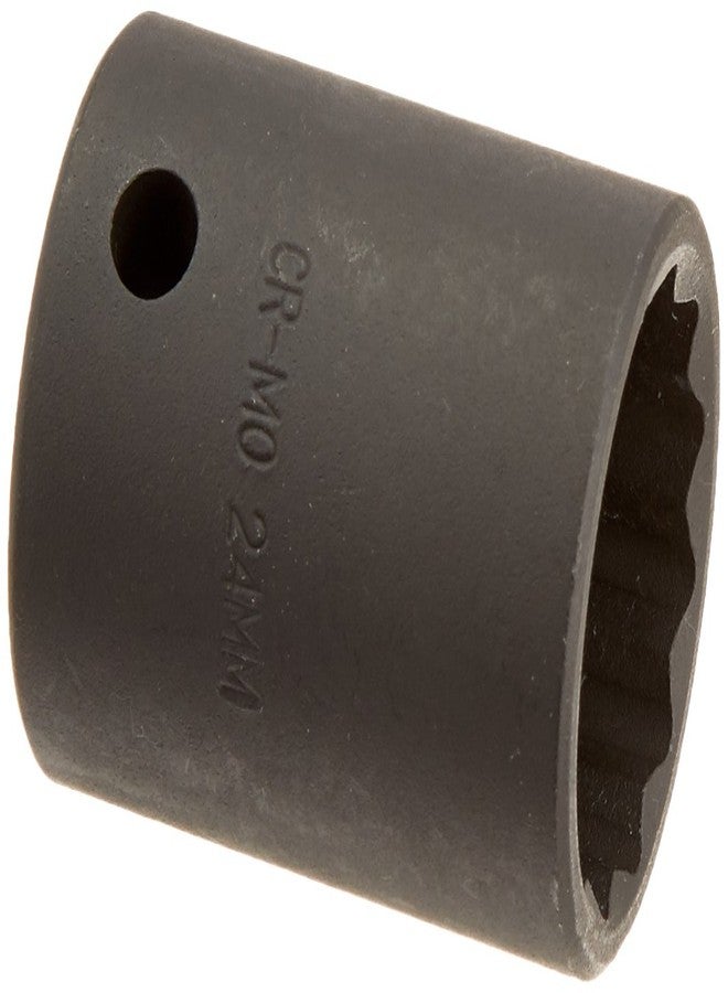 SUNEX TOOLS 224zm 1/2-Inch Drive 24-mm 12-Point Impact Socket - Image 1