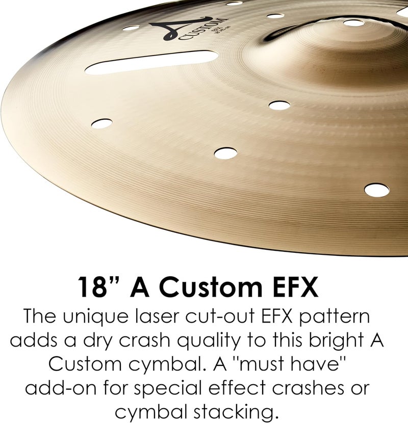 Zildjian 18" A Custom EFX Cymbal - Image 3