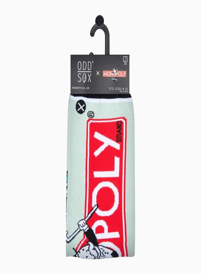 Odd Sox جوارب Odd Sox - جوارب طويلة بتصميم لعبة مونوبولي - جوارب مميزة بشعار مقسم وطبعة أيقونة - مزيج من القطن - مقاس كبير للرجال 8-12، وللنساء 9.5-13.5 - Image 5