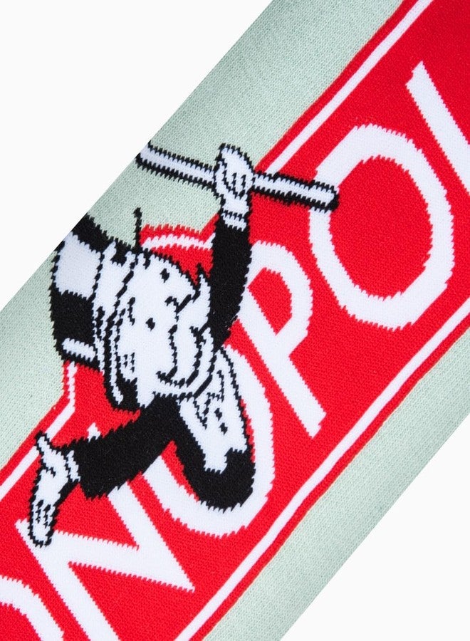 Odd Sox جوارب Odd Sox - جوارب طويلة بتصميم لعبة مونوبولي - جوارب مميزة بشعار مقسم وطبعة أيقونة - مزيج من القطن - مقاس كبير للرجال 8-12، وللنساء 9.5-13.5 - Image 4