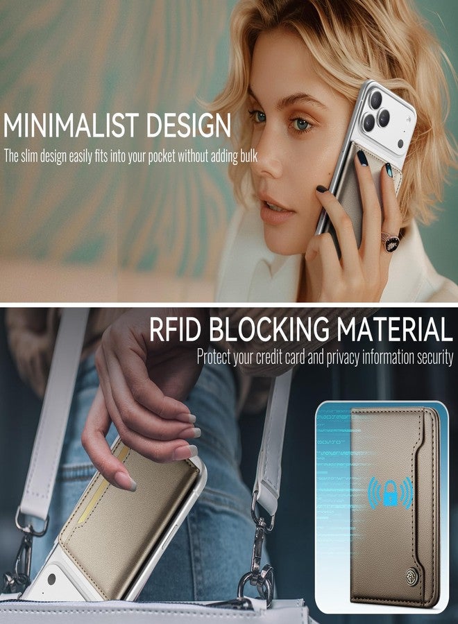 Vinich for MagSafe Wallet Magnetic RFID Blocking Card Holder Compatible with MagSafe Phones and Cases, Strong Magnet Minimalist Phone Wallet for iPhone 17/16/15/14/13/12/Pro/Max/Plus, Bluish Green - Image 3