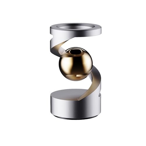 berotok Fidget Toys Kinetic Desk Toys for Adults Cool Metal Gravity Resistance Desk Toys Desktop Sensory Fidget Spinner for Stress Relief in Office Wait and CommunicateSilverGold - Image 1
