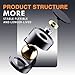 berotok Fidget Toys Kinetic Desk Toys for Adults Cool Metal Gravity Resistance Desk Toys Desktop Sensory Fidget Spinner for Stress Relief in Office Wait and CommunicateSilverGold - Image 4