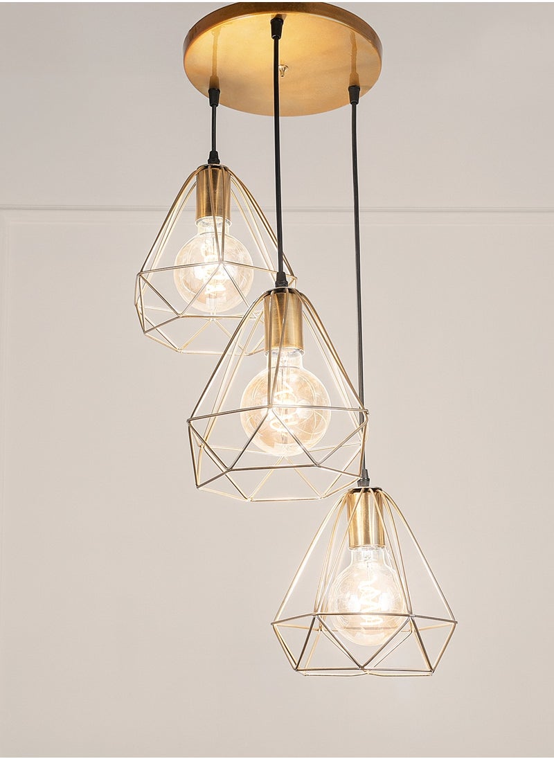 Cluc Diamond Fit Chandelier  - Gold  - Image 1