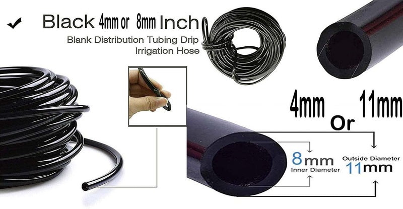DIY Crafts Flexible Pipe Only Watering Tubing Hose Drip Pipe PVC Hose Irrigation Hose System Watering Systems Greenhouse Lawn, Plants, Garden,Patio (Flexible Pipe Only) (40mtr, 4/7 Pipe 4mm) - Image 2