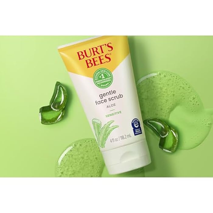 Burt's Bees Gentle Face Scrub with Aloe for Sensitive Skin, 98.9% Natural Origin, 4 Fluid Ounces, Pack of 3 - Image 2