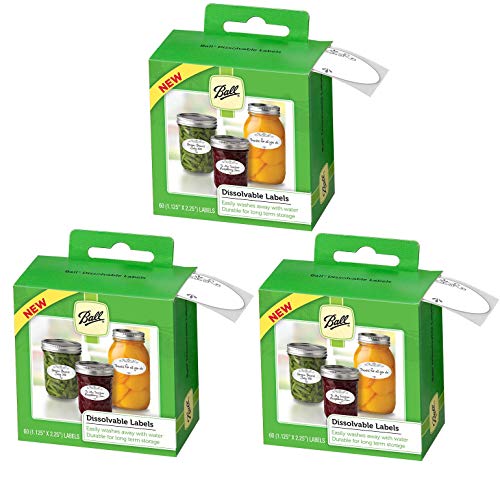 Jarden Ball Dissolvable Canning Labels, 60-Labels per Pack (3-Packs Total) - Image 2