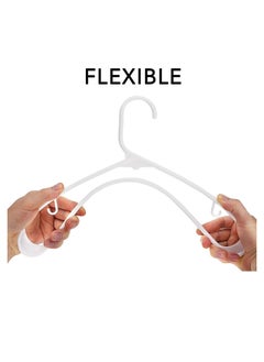 Red Dot Gift 50 Pack 16.5 Inch Non-slip Hanger Adult Plastic Hanger, White Plastic Hangers, Clothes Hangers, Clothing Hangers, Light-Weight Plastic Hanger  - Image 3