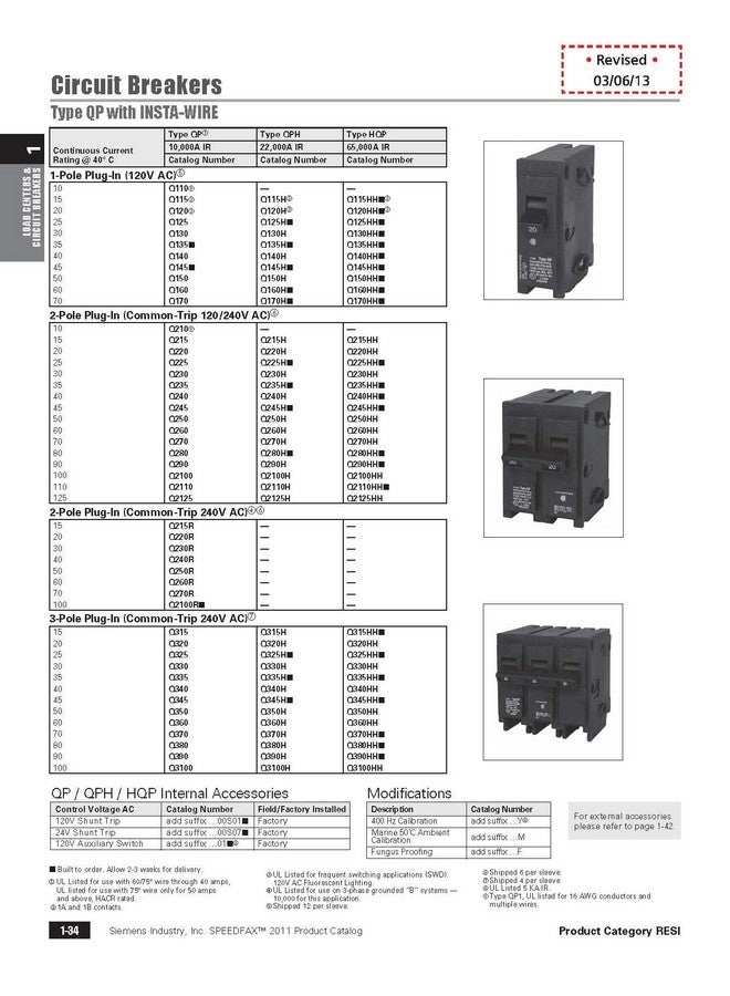 SIEMENS Q2125 125-Amp Double Pole Type QP Circuit Breaker - Image 2