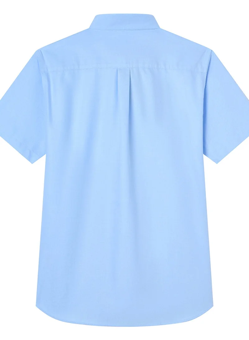 GIORDANO  Men’s Regular Fit Wrinkle‑Free Short Sleeve Oxford Shirt for Men | Best Price UAE