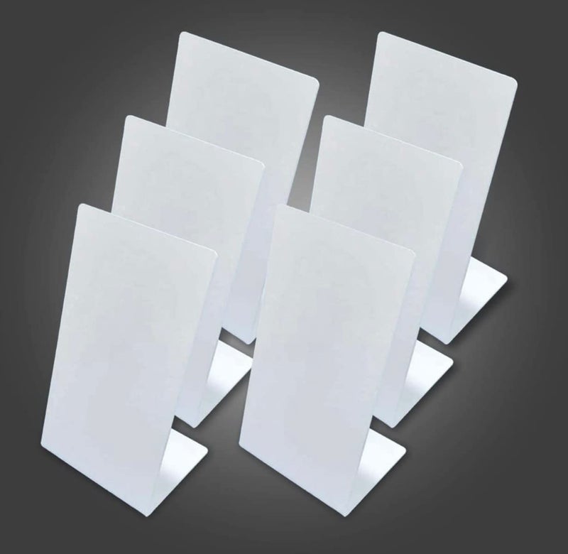 CPI 4 X 6 Inch (A6) White Acrylic QR Bar Code Display Stand, Paper Holder Stand, Perfect for Restaurants, Promotions, Photo Frames FOR BHIM, PHONEPE, GOOGLE Pay Stand (SET OF 6) - Image 5