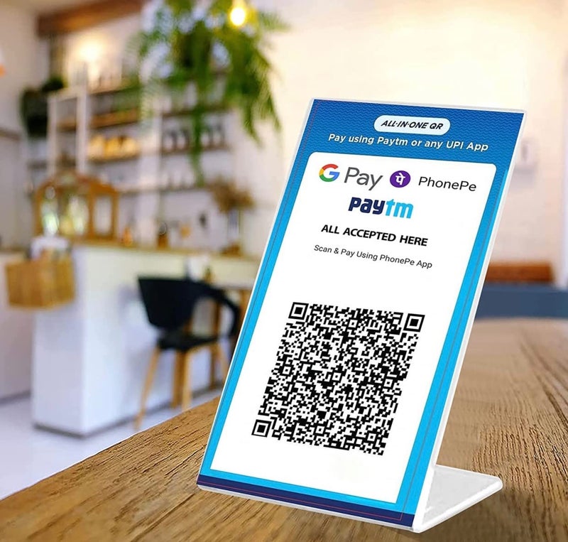 CPI 4 X 6 Inch (A6) White Acrylic QR Bar Code Display Stand, Paper Holder Stand, Perfect for Restaurants, Promotions, Photo Frames FOR BHIM, PHONEPE, GOOGLE Pay Stand (SET OF 6) - Image 3
