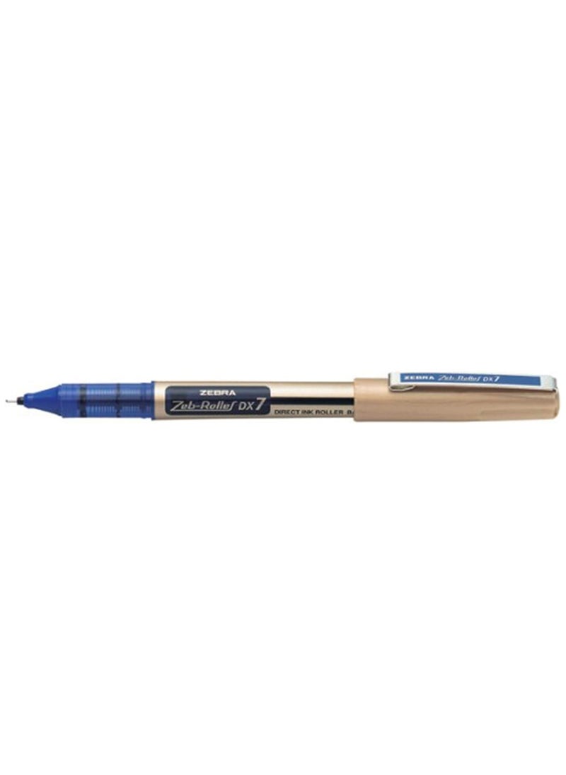 ZEBRA 1 Piece Roller DX7 Rollerball Black Ink Pen 0.7mm Needle Tip 