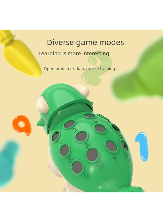Puzzle Dinosaur Dragon Splicing Training Hand-eye Coordination Concentration Training Baby Educational Early Education Toys-Color:Plug-in Dragon (color Box) - Image 5
