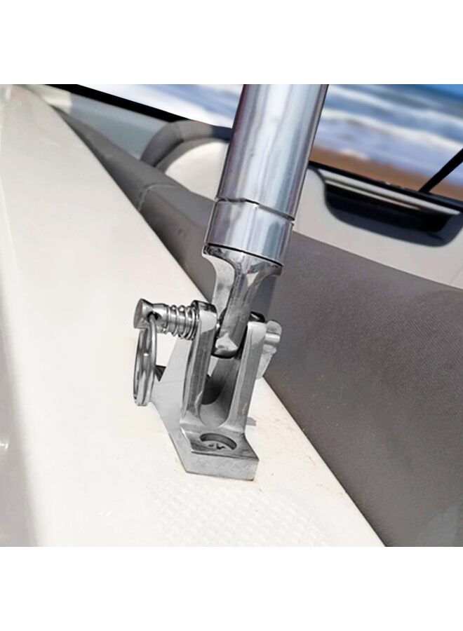 Generic 4 Pack Top Deck Hinge Hardware,with Pin and Ring,316 Stainless Steel, Free Installation 10 Screws,Fit 0.28" - Image 4