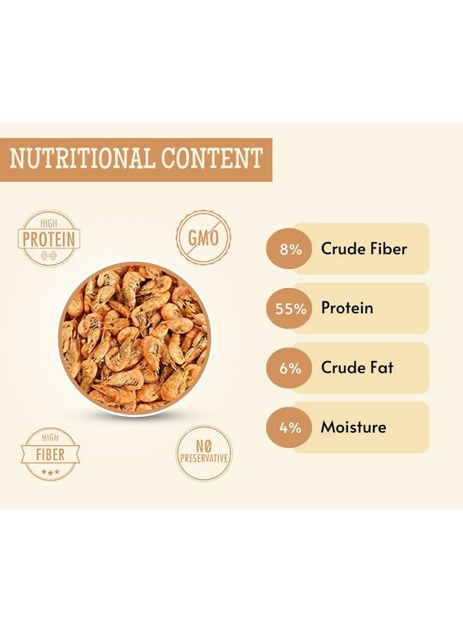 جمبري مجفف بالتجميد 35 جرام - طعام للأسماك الداجنة والأروانا والسيشليد وفلاورهورن وببغاء أوسكار الأحمر والأسماك آكلة اللحوم الأخرى - Image 3