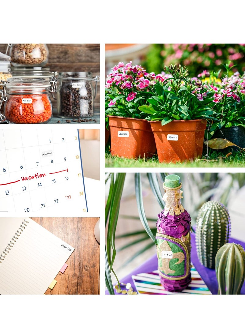 SYOSI 2940 Pcs Matte Small White Labels Stickers, Blank Removable Price Tags Labels Stickers, Ideal for Jars, Boxes, File Folders, Envelopes, School, Office, and Kitchen Organization, 13 x 9 mm - Image 5