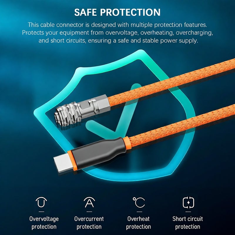 ZGCINE PD-BMD USB-C to 2-Pin BMPCC Power Cable 60cm Length with Braided Wire Compatible with Blackmagic Pocket Camera 4K/6K & V-mount Battery - Image 4