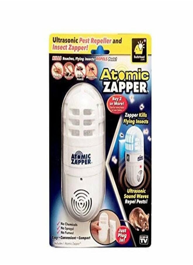 Atomic Zapper 2-in-1 Ultrasonic Pest Repeller & Bug Zapper