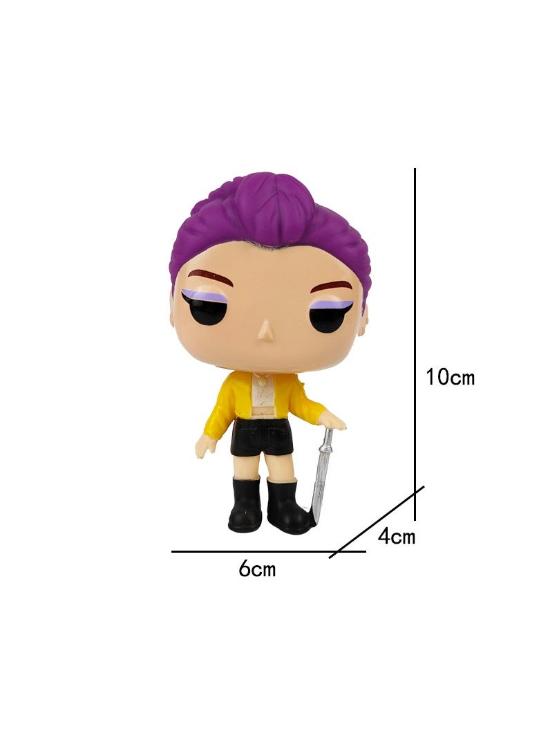 عام طقم تماثيل كيبوب "صياد الشياطين" (10 قطع) - مجسمات شخصيات action figures ونماذج عرض، تضم شخصيات رومي/ميرا/زوي/ديربي. قطع جمع للمعجبين وزينة من مادة PVC. - Image 2