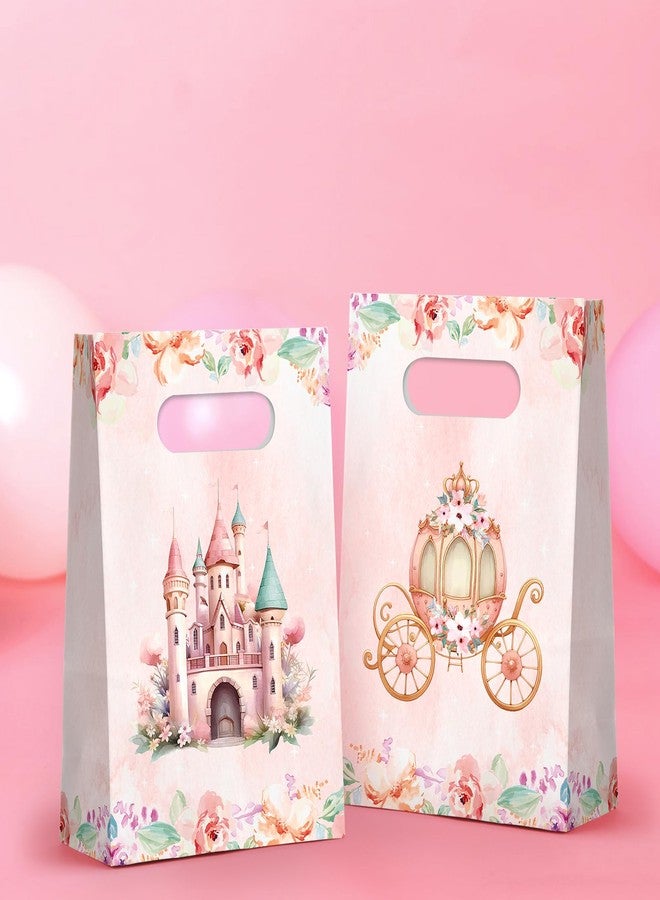 KALEFO 24pcs Princess Party Favor Bags Castle Pumpkin Carriages with Handles Candy Goodie Bags for Gender Reveal Wedding Supplies Birthday - Image 5