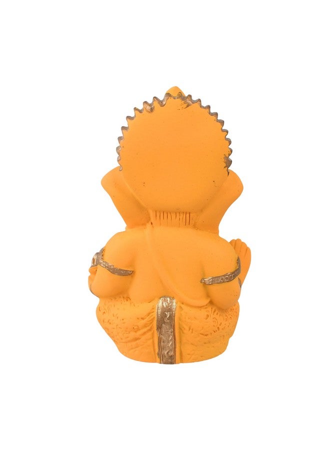 CraftVatika Ganesh Idol for Car Dashboard, Ganesha Ganpati Idol for Home Gift, Terracotta Statue Murti for Car Home Decor Temple Puja Room Gift - Image 5