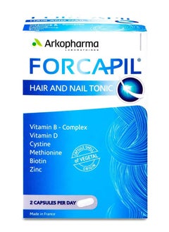 Arkopharma LABORATOIRES Forcapil Hair And Nail Strengthener 60 Capsules  - Image 1