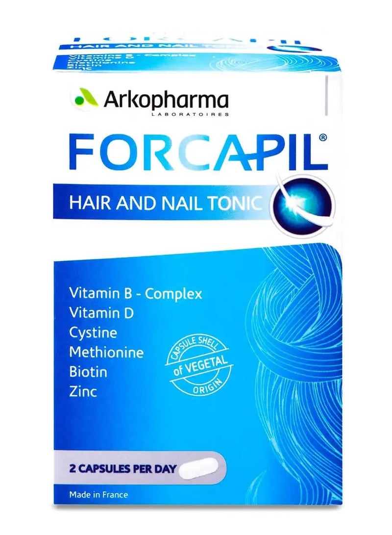 Arkopharma LABORATOIRES Forcapil Hair And Nail Strengthener 60 Capsules  - Image 1