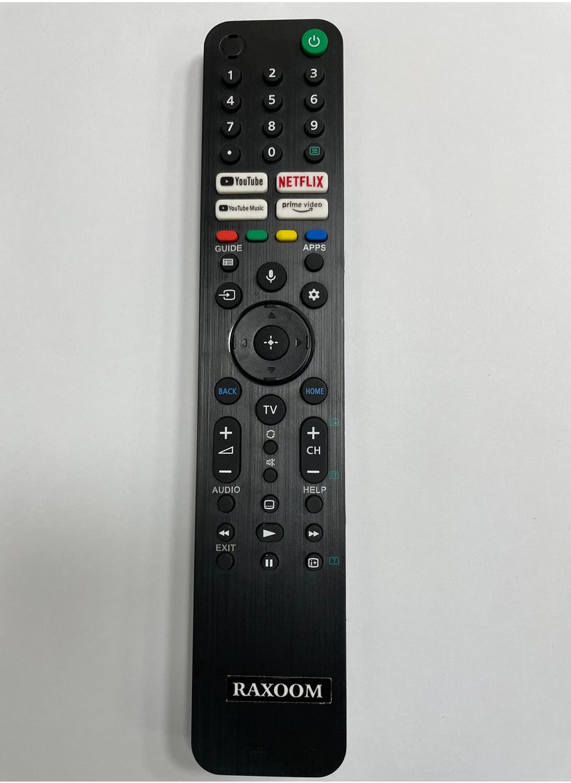 Raxoom Universal Voice Remote Control For Sony Smart Tv Bluetooth Remote Replacement For Sony Bravia Led Oled 4K Uhd Hdr Android Tv With Google Play Netflix Button  - Image 1