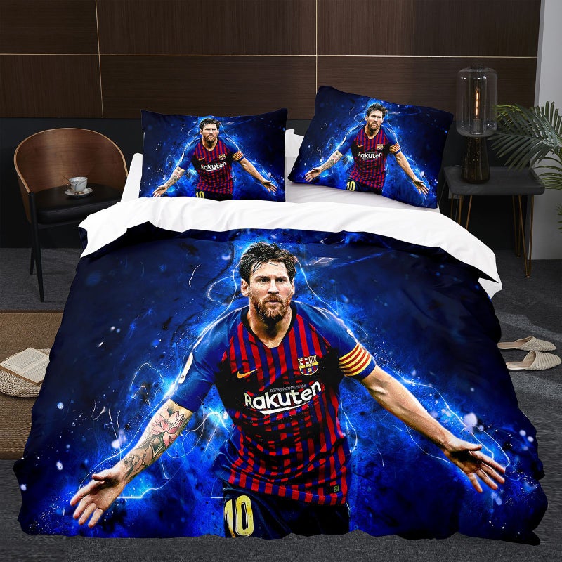 Digital Printing Bedding Set Football Ronaldo Star Three-Piece Set Supply Can Be Shipped - Image 4