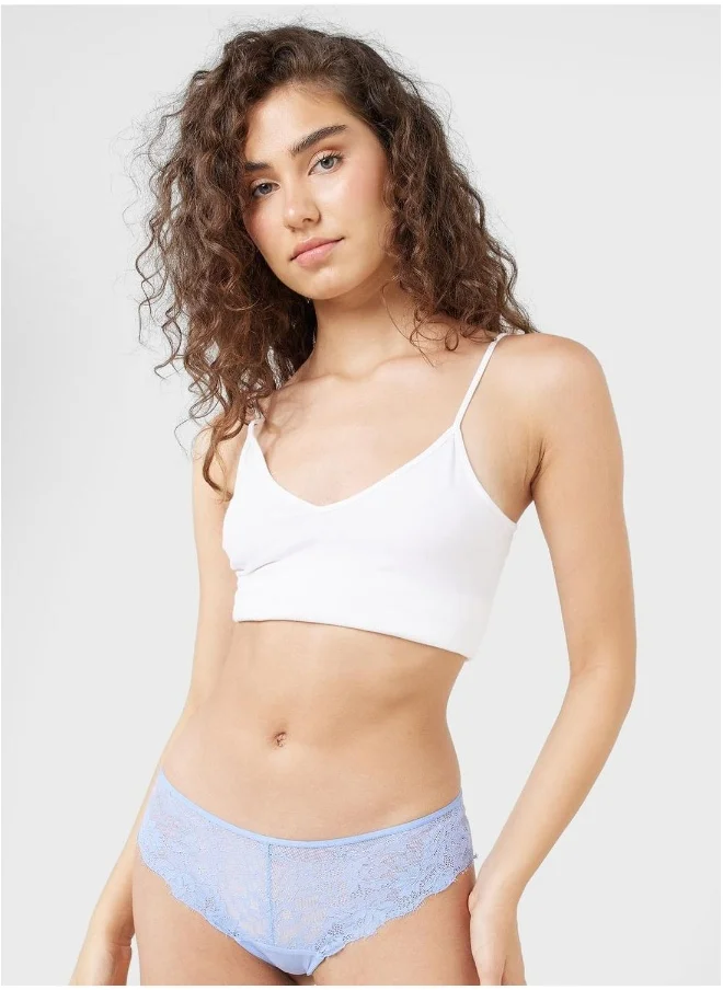 La Senza Mesh Detail High Leg Brief