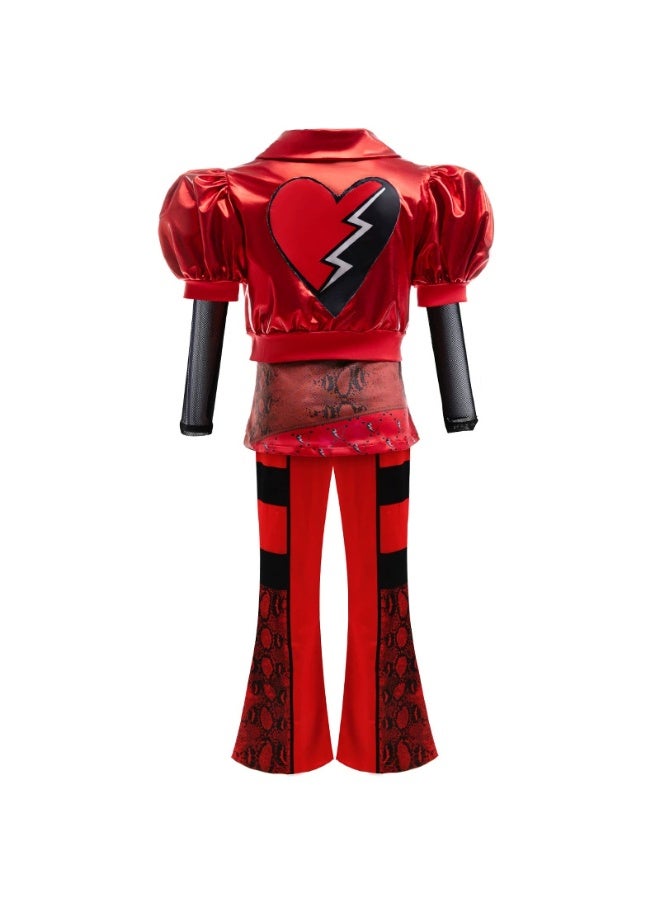general The new Halloween "Descendant 4" little red outfit cosplay performance suit children's clothing costume dress - Image 3