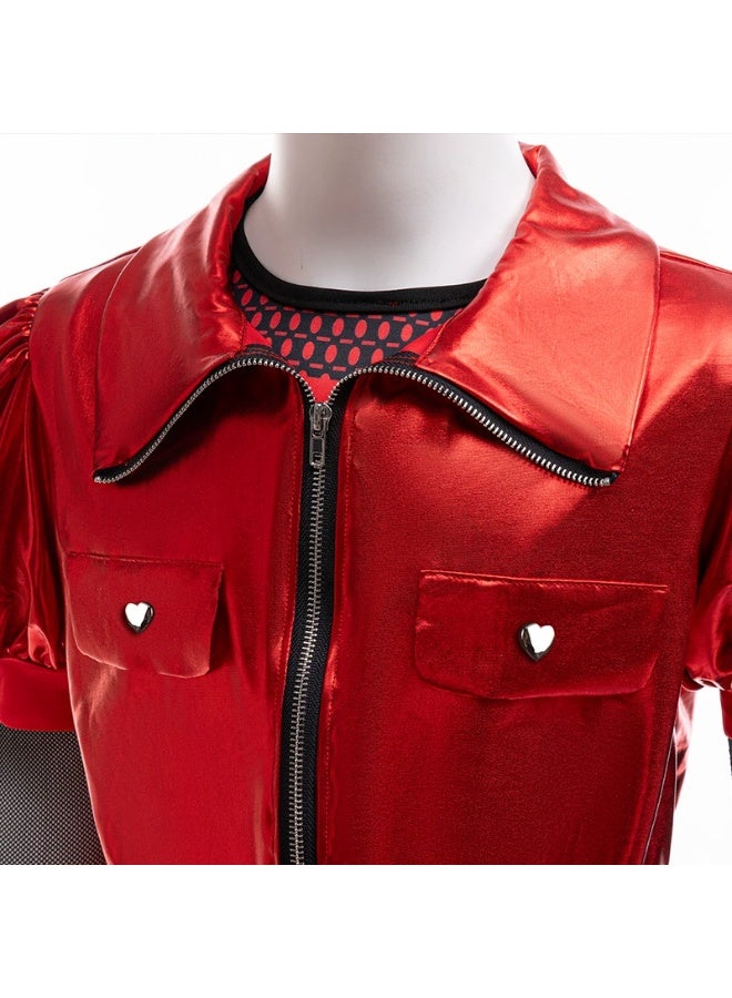 general The new Halloween "Descendant 4" little red outfit cosplay performance suit children's clothing costume dress - Image 4