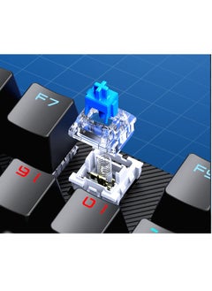 AULA 104 Keys Wired Gaming Mechanical Mixed Lighting Effect Black (Blue Switch)  - Image 5