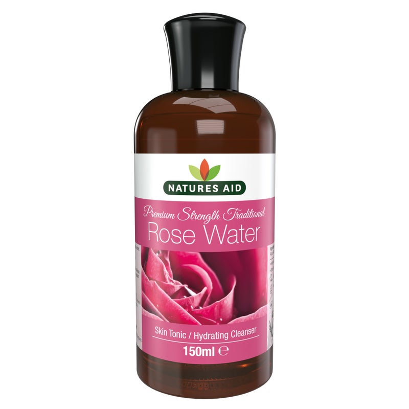 Natures Aid Premium Strength Traditional Rose Water 150ml